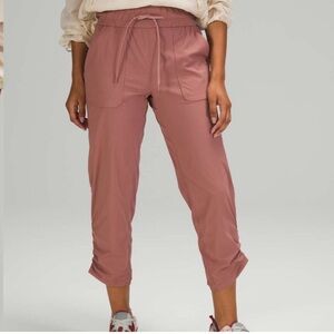 Lululemon Beyond The Studio Crop Size 12 Spiced Chai Casual Dance Hiking A1.